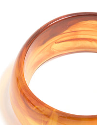 Brown Acrylic Large Bangle - link has visual effect only