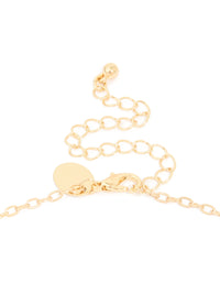 Gold Plated Blue Floral Rosary Necklace - link has visual effect only