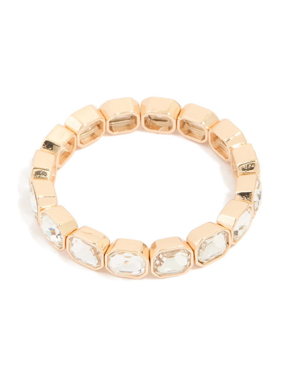 Gold Diamante Stretch Bracelet