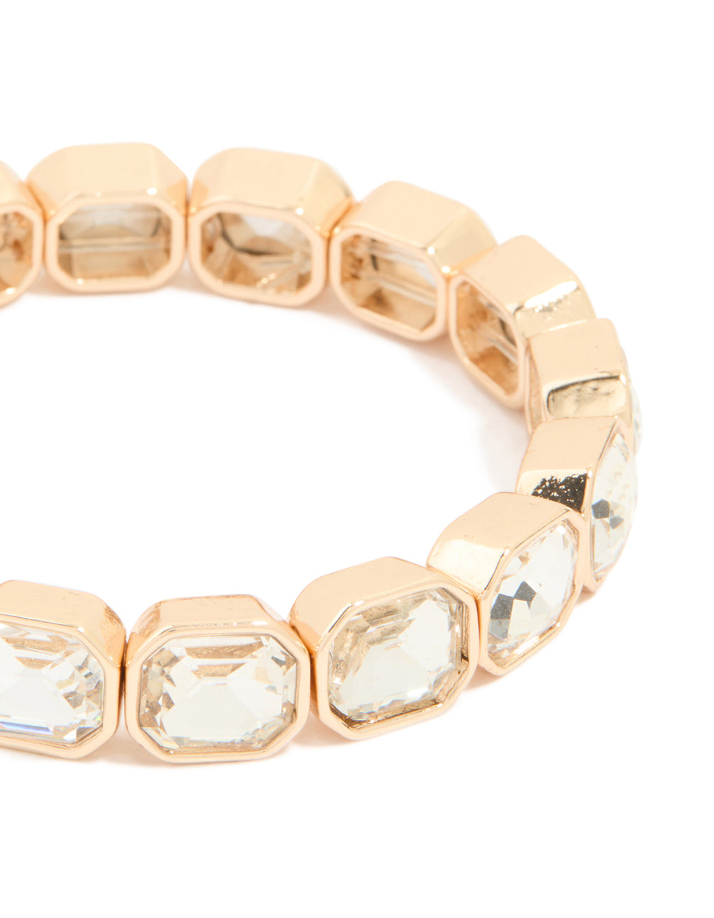 Gold Diamante Stretch Bracelet