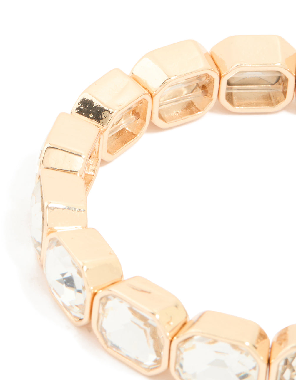 Gold Diamante Stretch Bracelet