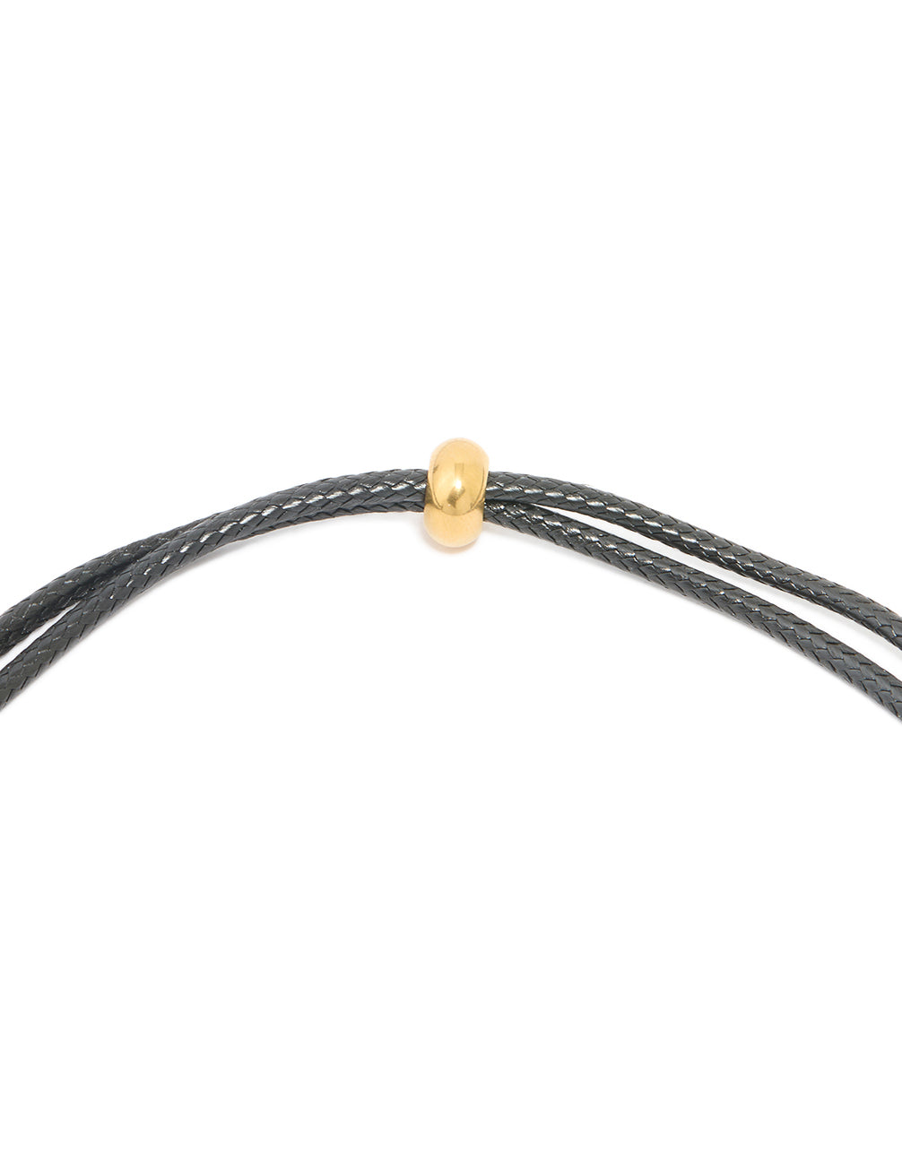 Waterproof Gold Plated Stainless Steel Large Bubble Letter L Cord Necklace