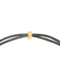 Waterproof Gold Plated Stainless Large Bubble Letter E Cord Necklace - link has visual effect only