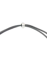 Waterproof Stainless Steel Large Bubble Letter J Cord Necklace - link has visual effect only