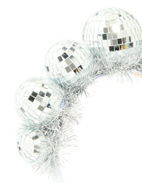 Silver Disco Ball Tinsel Headband - link has visual effect only