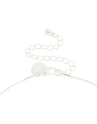 Silver Plated Freshwater Pearl Dainty Snake Chain Necklace - link has visual effect only