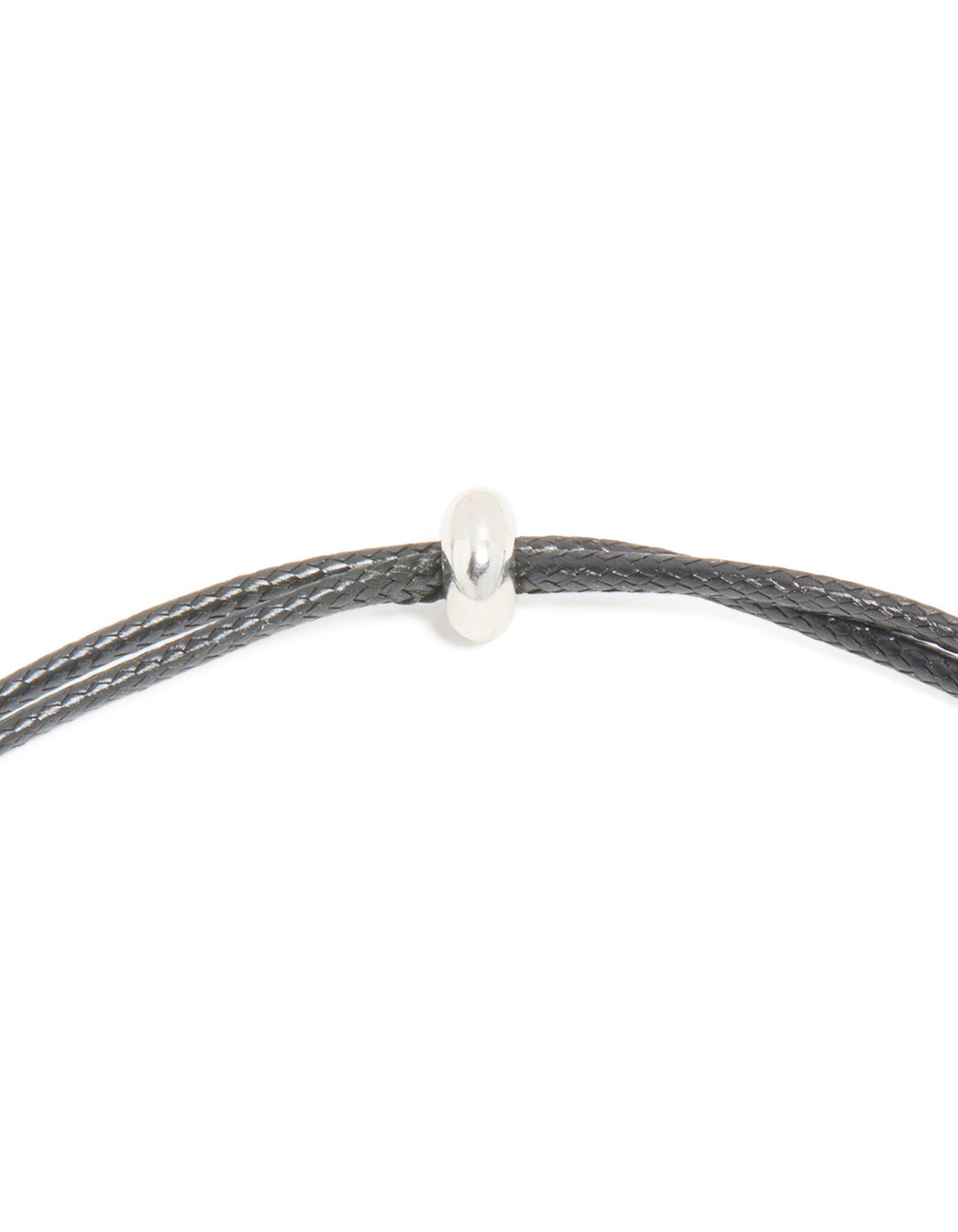 Waterproof Stainless Steel Pebble Pendant Cord Necklace