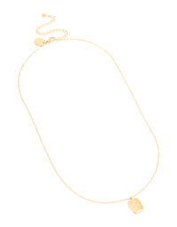 Waterproof Gold Plated Stainless Steel October Birth Flower Marigold Necklace - link has visual effect only
