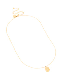 Waterproof Gold Plated Stainless Steel August Birth Flower Poppy Necklace - link has visual effect only