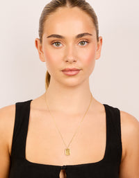 Waterproof Gold Plated Stainless Steel March Birth Flower Daffodil Necklace - link has visual effect only