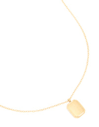 Waterproof Gold Plated Stainless Steel Birth Flower January Carnation Necklace - link has visual effect only
