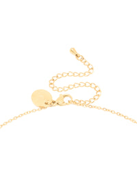 Waterproof Gold Plated Stainless Steel Letter B Dainty Pendant Necklace - link has visual effect only