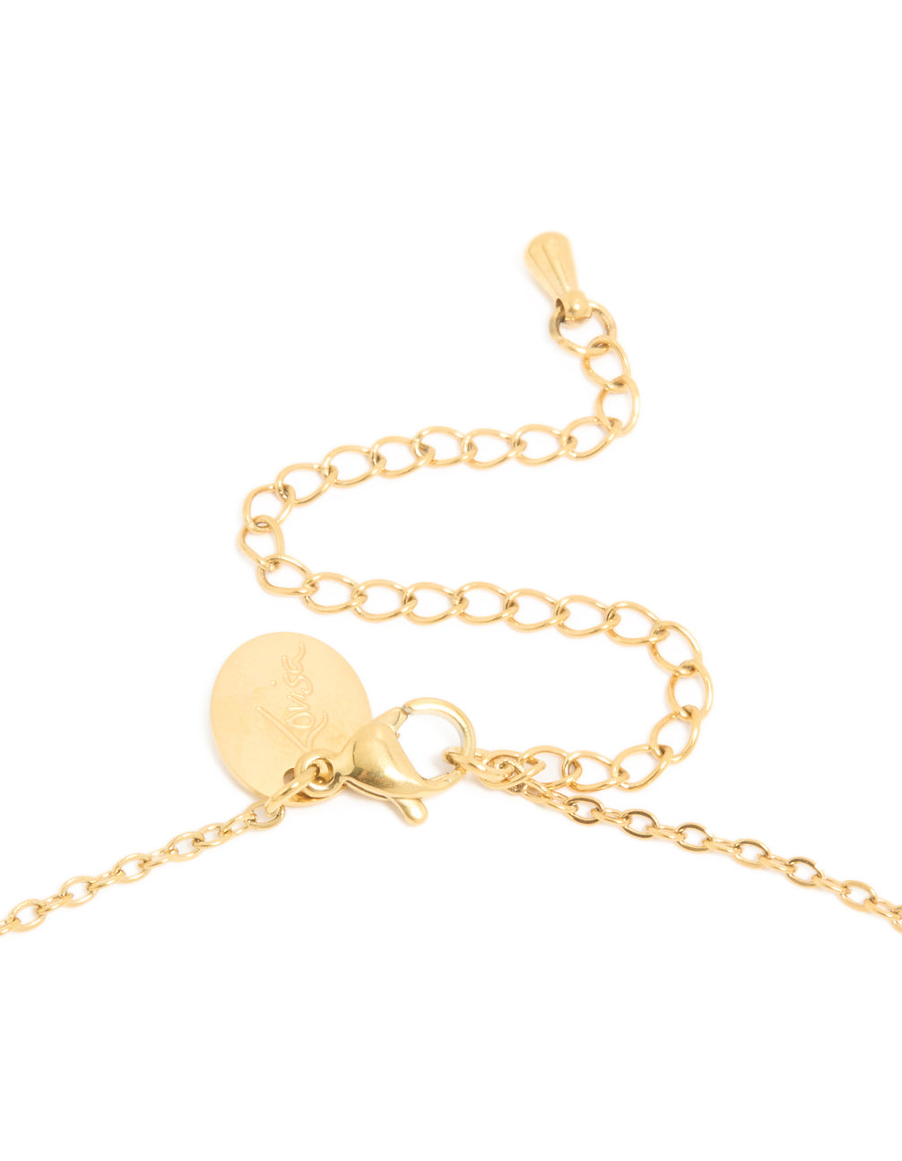 Waterproof Gold Plated Stainless Steel September Cubic Zirconia Birthstone Necklace & Earrings Set