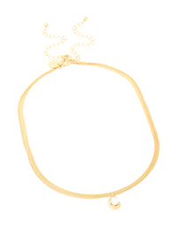 Waterproof Gold Plated Stainless Steel Pearl & Snake Chain Layered Necklace - link has visual effect only