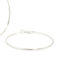 Waterproof Stainless Steel Hoop Earrings 55 MM - link has visual effect only