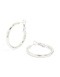 Waterproof Stainless Steel Hoop Earrings 40 MM - link has visual effect only