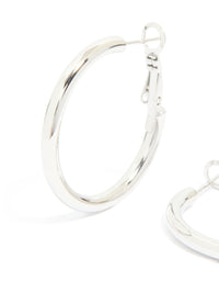 Waterproof Stainless Steel Hoop Earrings 40 MM - link has visual effect only