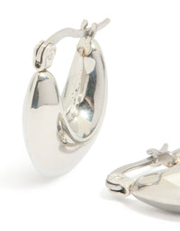 Waterproof Stainless Steel Bubble Half Hoop Earrings - link has visual effect only