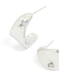 Waterproof Stainless Steel Organic Teardrop Earrings - link has visual effect only