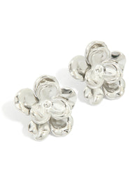 Waterproof Stainless Steel Mini Double Daisy Earrings - link has visual effect only