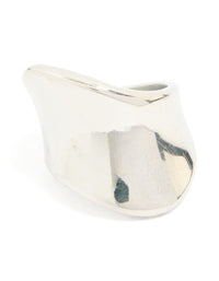 Waterproof Stainless Steel Organic Smooth Ring - link has visual effect only