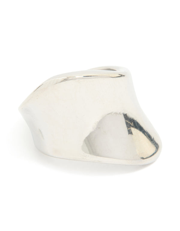Waterproof Stainless Steel Organic Smooth Ring