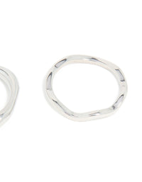 Waterproof Stainless Steel Organic Rings 3-Pack - link has visual effect only