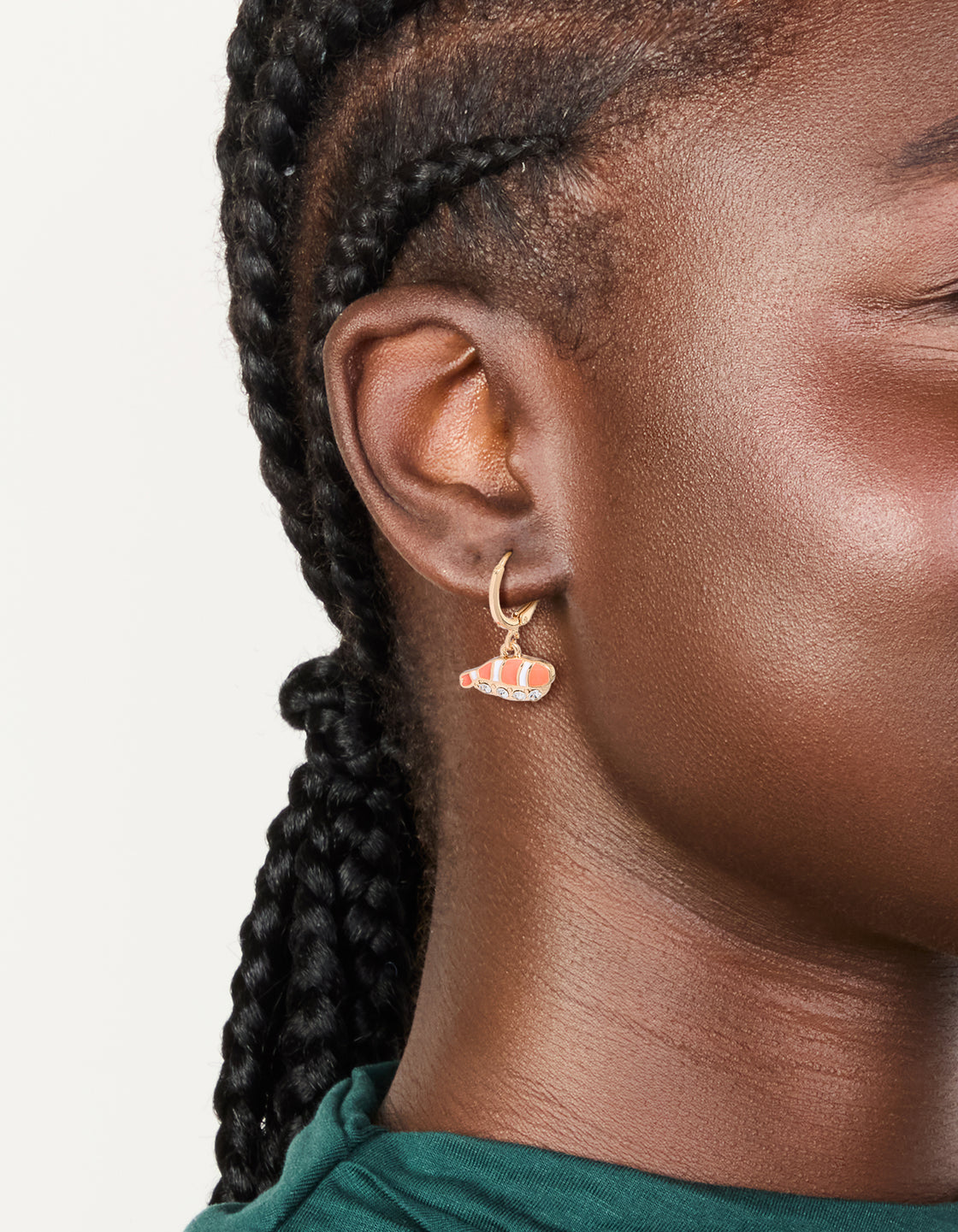 Gold Diamante Sashimi Huggie Earrings