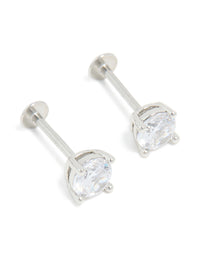 Surgical Steel 5mm Cubic Zirconia Flat Back Studs - link has visual effect only