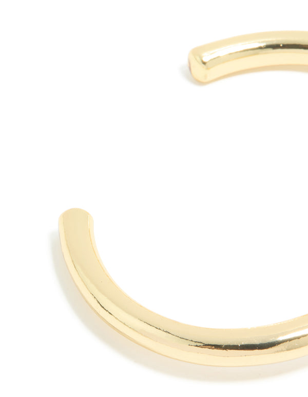 Waterproof Gold Plated Stainless Steel Tigers Eye Semi Precious Stone Open Wrist Cuff