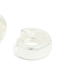 Sterling Silver Chubby Huggie Earrings - link has visual effect only