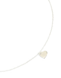 Sterling Silver Heart Pendant Necklace - link has visual effect only