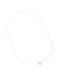 Sterling Silver Heart Pendant Necklace - link has visual effect only