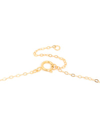 Gold Plated Sterling Silver Molten Round Pendant Necklace - link has visual effect only
