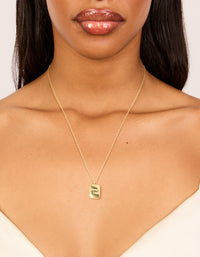 Waterproof Gold Plated Stainless Steel Good Luck Pendant Necklace - link has visual effect only