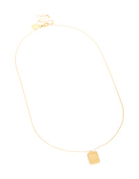 Waterproof Gold Plated Stainless Steel Good Luck Pendant Necklace - link has visual effect only