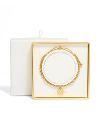 Waterproof Gold Plated Stainless Steel Disc Toggle Chain Bracelet - link has visual effect only