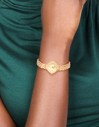 Gold Vine Band Vintage Watch - link has visual effect only