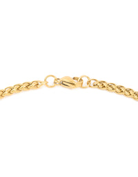 Mens Waterproof Gold Plated Stainless Steel Detailed Cross Pendant Necklace - link has visual effect only
