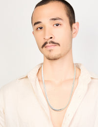 Mens Waterproof Stainless Steel Smooth Snake Chain Necklace - link has visual effect only