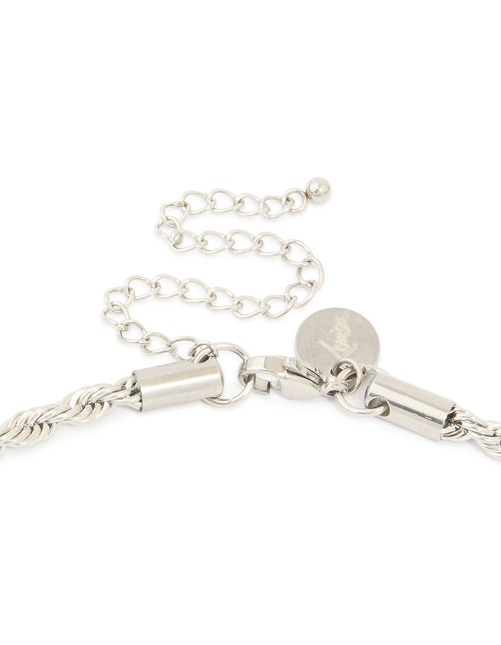Mens Waterproof Stainless Steel Large Twist Chain Necklace