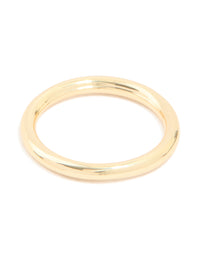 Cream Acrylic & Gold Cubic Zirconia Rings 3-Pack - link has visual effect only