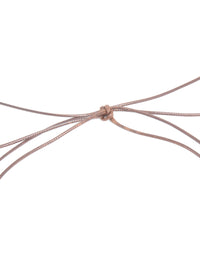 Pink Acrylic Pendant Dark Brown Cord Necklace - link has visual effect only