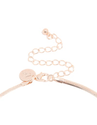 Rose Gold Plated Freshwater Pearl Pendant Snake Chain Necklace - link has visual effect only