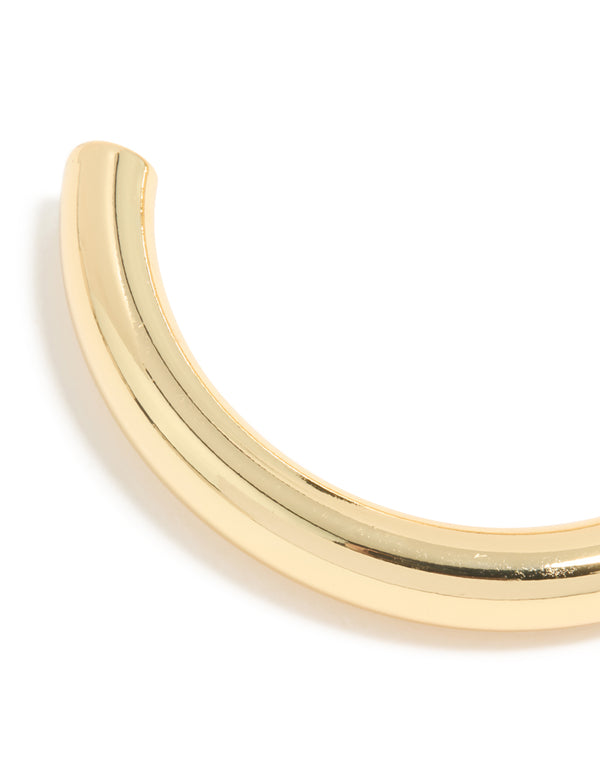Gold Plated Chubby Wrist Cuff