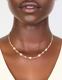 Gold Plated Pink Oval Cubic Zirconia Necklace - link has visual effect only