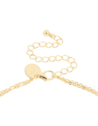 Gold Plated Cubic Zirconia Star & Tennis Layered Y-Necklace - link has visual effect only