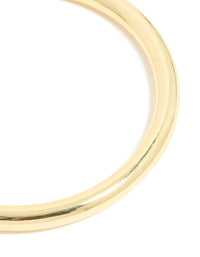 Gold Smooth Thick Bangle - link has visual effect only
