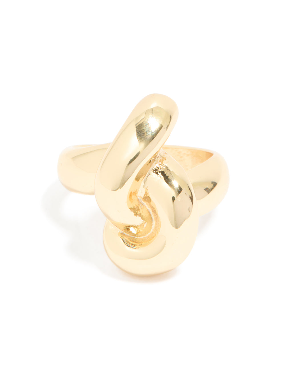 Gold Plated Large Knot Ring