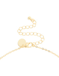 Gold Plated Multicoloured Cubic Zirconia Ovals Necklace - link has visual effect only